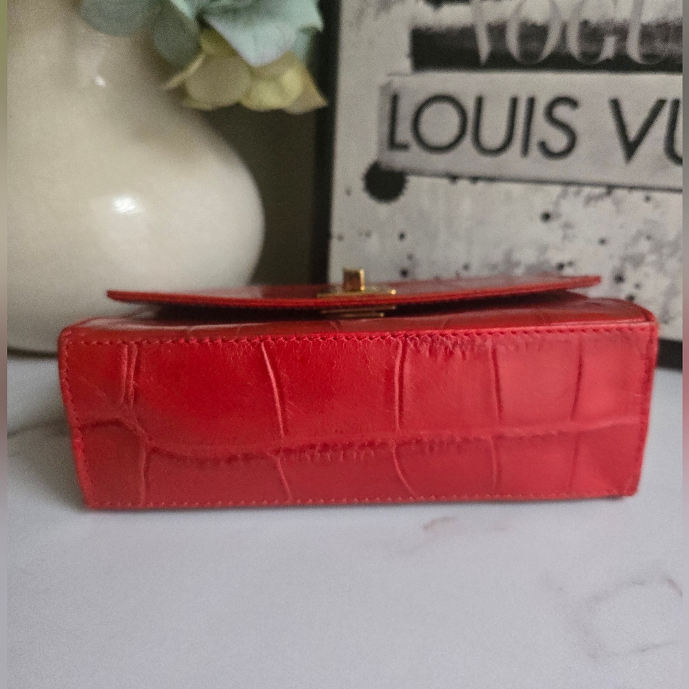⛔️SOLD⛔️Nina Ricci Embossed Leather Mini Evening Crossbody Bag EUC - Picture 11 of 12